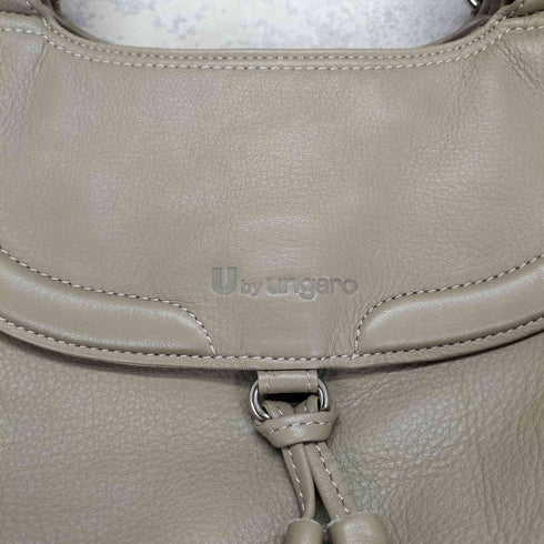 ウンガロ ungaro フリンジデザインレザーハンドバッグ レディース