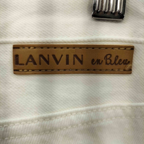 ランバンオンブルー LANVIN en Bleu スリム ジップフライデニムパンツ レディース 38