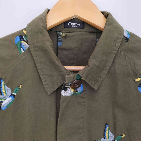 マーブルシュッド Marble Sud EMB Duck カモ ラグランコート レディース