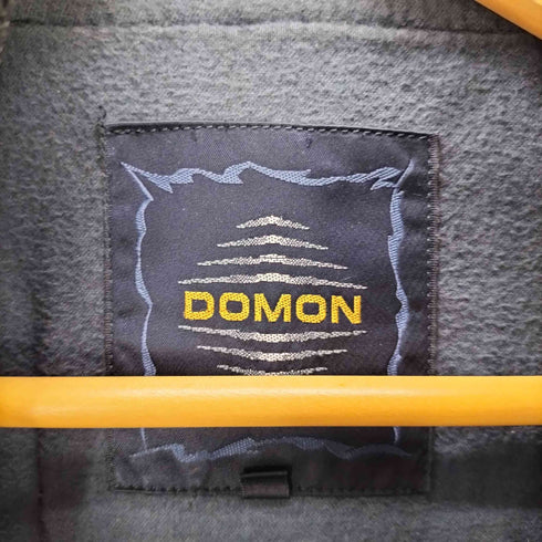 ドモン DOMON 80-90S バック ロゴ 刺繍 カウレザー ウール スタジアム ジャケット スタジャン メンズ JPN:M