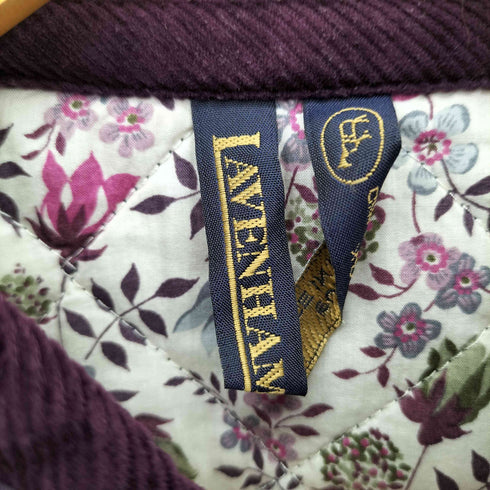 ラベンハム LAVENHAM イングランド製 裏地花柄 キルティングコート レディース 38