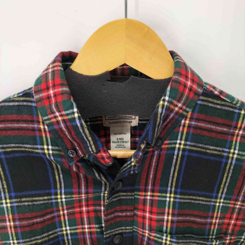 エルエルビーン L.L.Bean タータンチェック ボタンダウン フランネルチェックシャツ メンズ S-REG