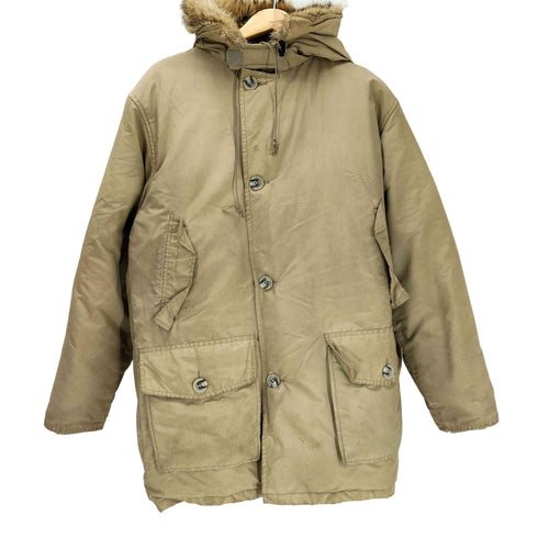 ウールリッチ WOOLRICH 70-80S USA製 白タグ 60/40 ロクヨンクロス アークティック パーカー ボア フーデッド ダウン コート メンズ import:S