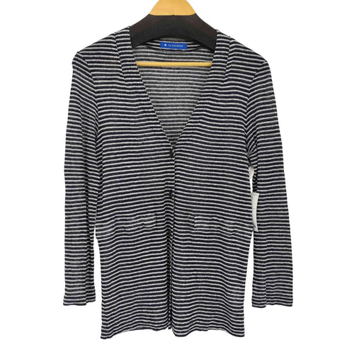 ラジョコンダ LA JOCONDE リネンボーダーカーディガン レディース