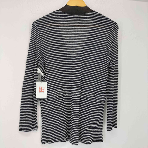 ラジョコンダ LA JOCONDE リネンボーダーカーディガン レディース