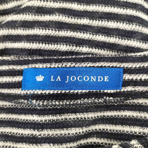 ラジョコンダ LA JOCONDE リネンボーダーカーディガン レディース