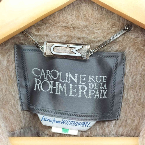 CAROLINE ROHMER ハラコ ロングコート チェスターコート レディース