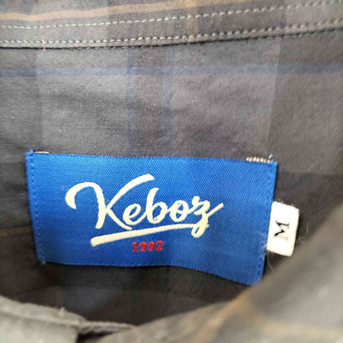 ケボズ KEboz チェック コットンナイロン オーバーサイズシャツ メンズ JPN:M