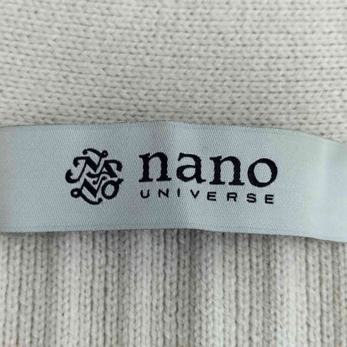 ナノユニバース NANO universe 思いきり洗えるニット Vネックリブカーディガン レディース JPN:38