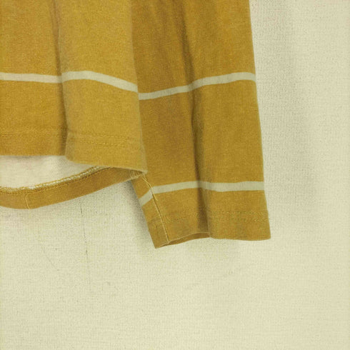 ステューシー Stussy ロゴ刺繍 ボーダー L/S Tシャツ メンズ import:M