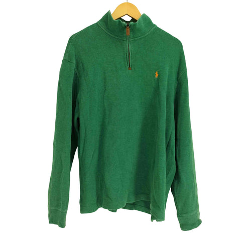 ポロラルフローレン POLO RALPH LAUREN ポニー刺繍 ハーフジップ ニット プルオーバー メンズ import:XL