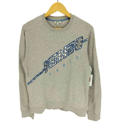 ケンゾーパリス KENZO PARIS 17AW ロゴ 刺繍 クルーネック スウェット トレーナー メンズ import:M