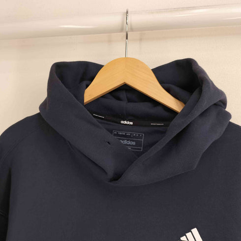 アディダス adidas エッセンシャルズ プラス ルーズフィット パフォーマンスロゴ フレンチテリー プルオーバーパーカー メンズ JPN:S