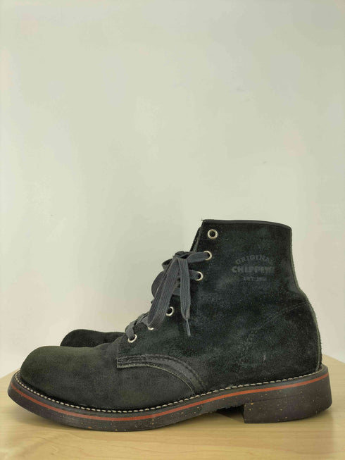 チペワ CHIPPEWA SERVICE BOOTS BLACK SUEDE サービス ブーツ ブラック スウェード ワーク ブーツ メンズ US:8.5D