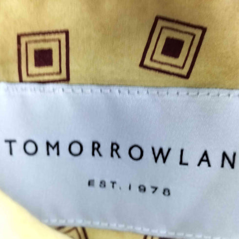 トゥモローランド TOMORROWLAND コットンサテンプリント プルオーバータックシャツ メンズ S