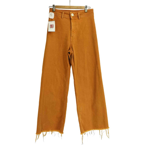 ザラ ZARA カラー ワイドフレア デニムパンツ メンズ