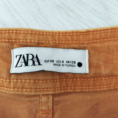 ザラ ZARA カラー ワイドフレア デニムパンツ メンズ