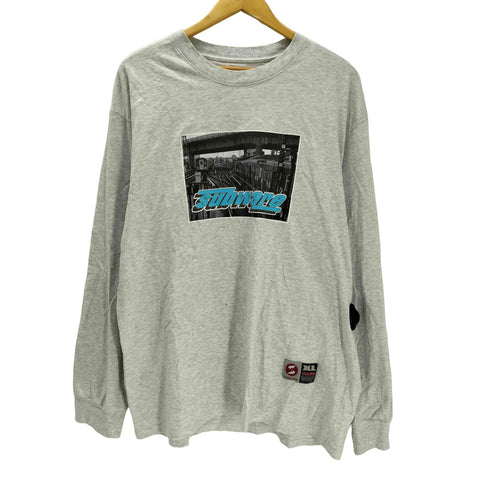 サブウェア SUBWARE 90-00S Trainyard Logo L/S Tee トレイン プリント アーム プリント Tシャツ メンズ import:XL