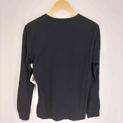 ディーゼル DIESEL ロゴ刺繍 ステッチデザイン L/S クルーネック Tシャツ メンズ import:S