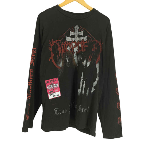 ドロップデッド DROPDEAD バンドプリント 長袖カットソー メンズ import:L