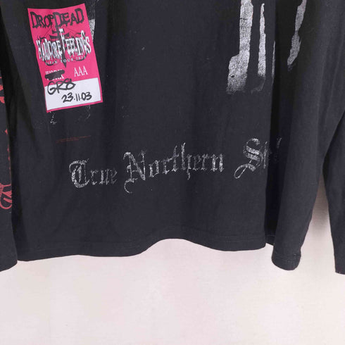 ドロップデッド DROPDEAD バンドプリント 長袖カットソー メンズ import:L