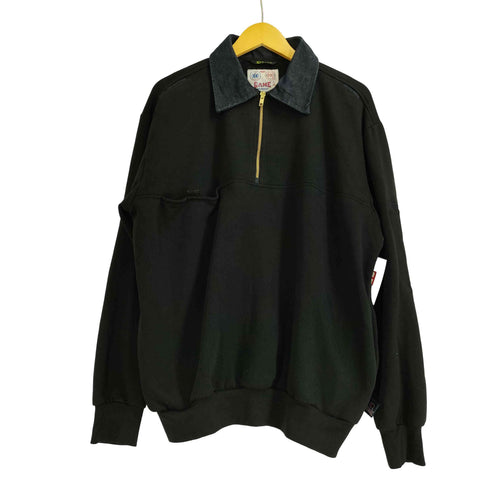 90S GAME WORKWEAR ハーフジップ スウェット プルオーバー メンズ