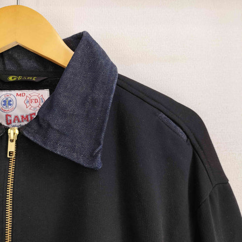 90S GAME WORKWEAR ハーフジップ スウェット プルオーバー メンズ