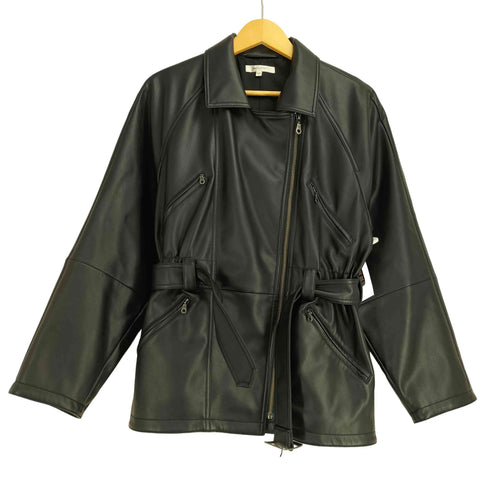 マウジー moussy BELTED F/LEATHER ジャケット レディース FREE