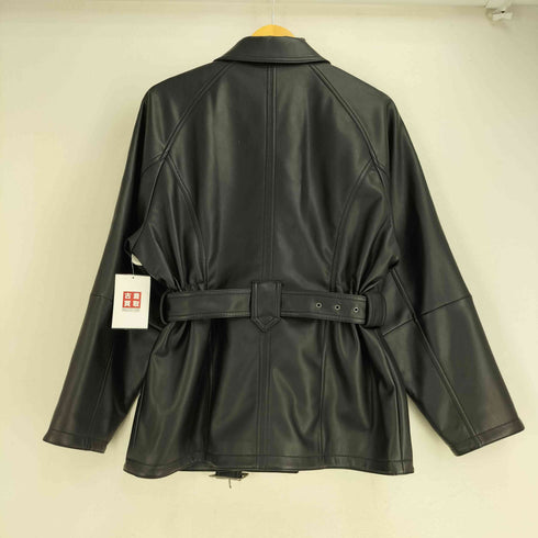 マウジー moussy BELTED F/LEATHER ジャケット レディース FREE