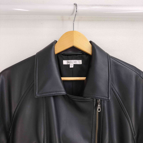 マウジー moussy BELTED F/LEATHER ジャケット レディース FREE