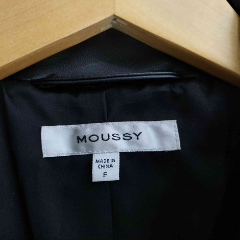 マウジー moussy BELTED F/LEATHER ジャケット レディース FREE