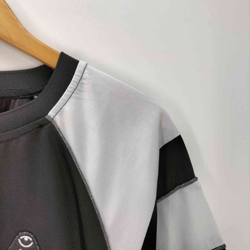 ニーアクロージング NIER CLOTHING BLACK× WHITE UNIFORM ゲームシャツ ユニフォーム 半袖 Tシャツ メンズ FREE
