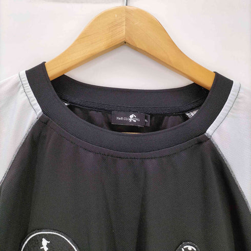 ニーアクロージング NIER CLOTHING BLACK× WHITE UNIFORM ゲームシャツ ユニフォーム 半袖 Tシャツ メンズ FREE