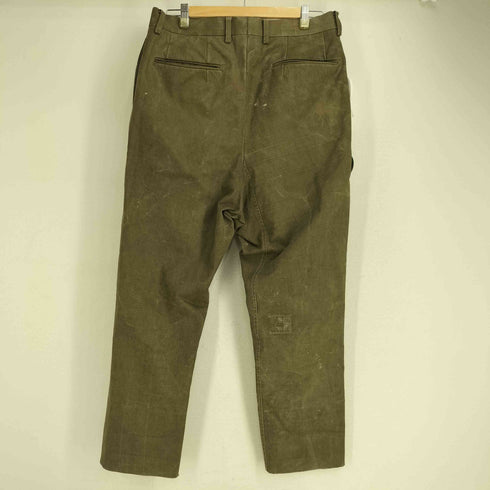 ニート NEAT 1955 TENT CLOTH WIDE 2プリーツ ワイド テーパードパンツ カーキ メンズ JPN:46