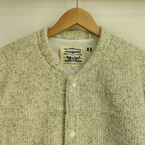 リーバイスメイドアンドクラフテッド Levis Made & Crafted TYPE II FLEECE ジャケット WHITESMOKE メンズ import:XL
