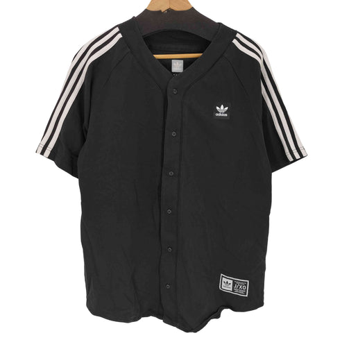 アディダスオリジナルス adidas Originals Jersey Baseball Collar S/S Shirt メンズ XO