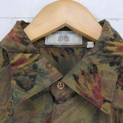 ALFRED TURRI 総柄シャツ MADE IN ITALY import メンズ L