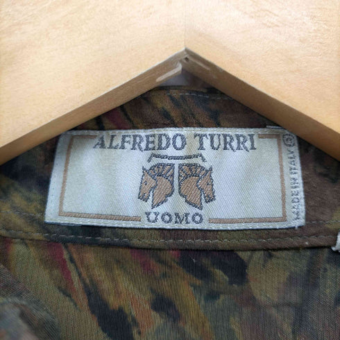 ALFRED TURRI 総柄シャツ MADE IN ITALY import メンズ L