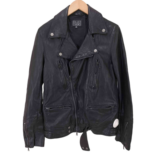 トゥモローランドブルーワーク TOMORROWLAND Blue Work ラムレザー ダブルライダースジャケット メンズ JPN:XS