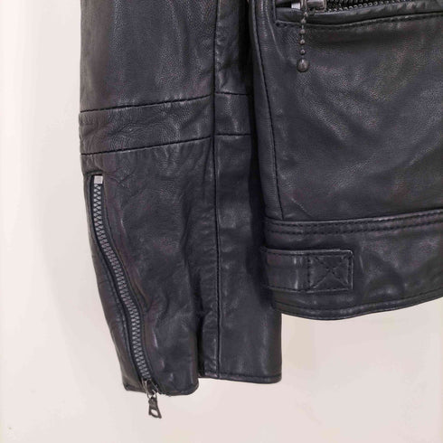 トゥモローランドブルーワーク TOMORROWLAND Blue Work ラムレザー ダブルライダースジャケット メンズ JPN:XS