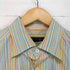 エルメネジルドゼニア Ermenegildo Zegna マルチストライプボタンダウンシャツ MADE IN ITALY メンズ L