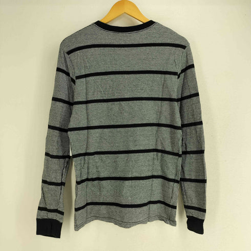ハフ HUF 千鳥格子柄 ボーダー L/S Tシャツ メンズ JPN:M