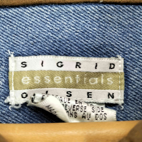 SIGRID OLSEN 襟切り替えデニムジャケット レディース S