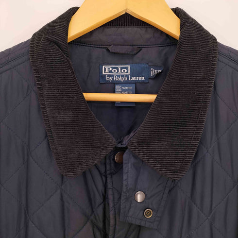 ポロラルフローレン POLO RALPH LAUREN 90-00s 襟コーデュロイ キルティング 中環ジャケット ビッグサイズ メンズ import:XXL