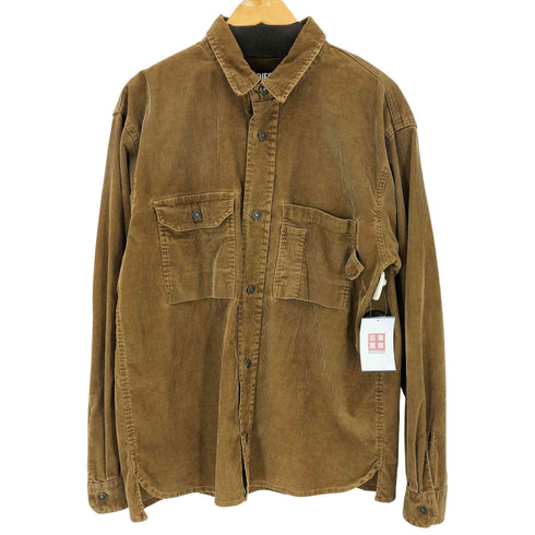 ディーゼル DIESEL LOGOED BUTTONS CORDUROY S-BUN-CORD OVERSHIRT メンズ import:M
