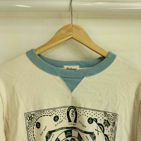 ジャックマン Jackman ベースボールモチーフ 前Vガゼット スウェット メンズ JPN:XS