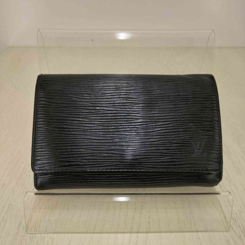ルイヴィトン LOUIS VUITTON ロゴ レザー二つ折り財布 レディース