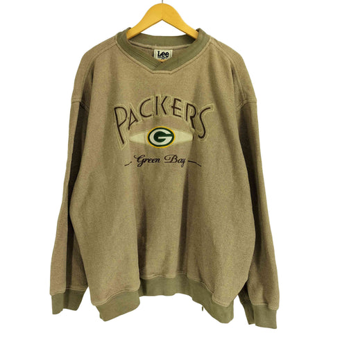 リー Lee 90S チームロゴ刺繍 パイル地 スウェット トレーナー メンズ import:XL