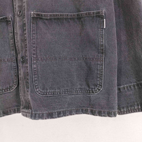 ニコアンド niko and... JEANS ブラックデニム カバーオールジャケット メンズ JPN:M