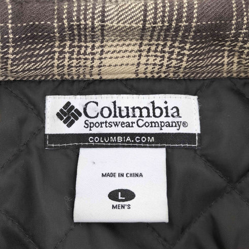 コロンビア Columbia 裏地キルティング チェック シャツジャケット メンズ JPN:L